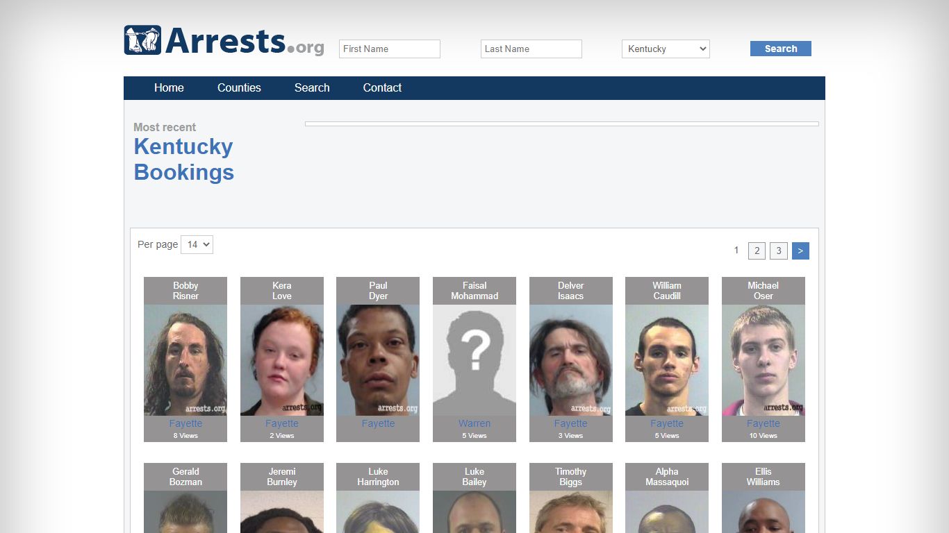 Kentucky Arrests and Inmate Search